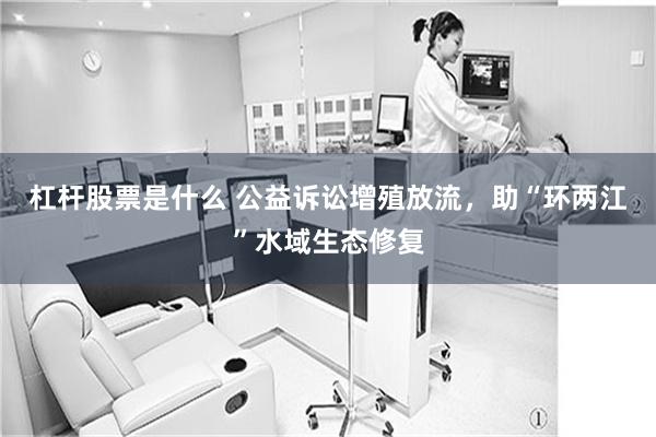 杠杆股票是什么 公益诉讼增殖放流，助“环两江”水域生态修复