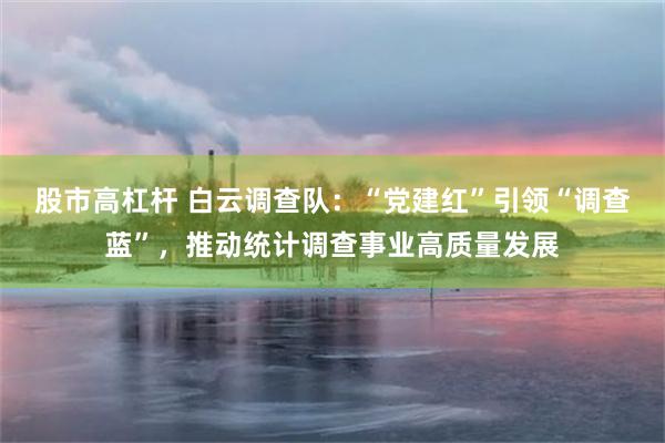 股市高杠杆 白云调查队：“党建红”引领“调查蓝”，推动统计调查事业高质量发展