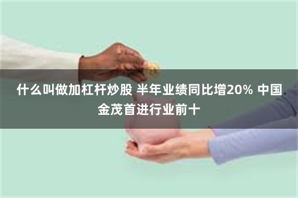 什么叫做加杠杆炒股 半年业绩同比增20% 中国金茂首进行业前十