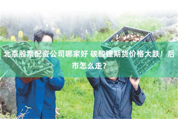 北京股票配资公司哪家好 碳酸锂期货价格大跌!后市怎么走?