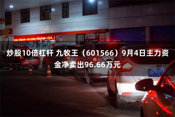 炒股10倍杠杆 九牧王（601566）9月4日主力资金净卖出96.66万元