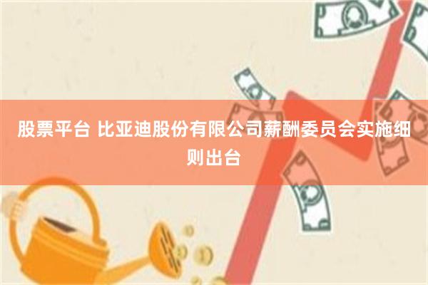 股票平台 比亚迪股份有限公司薪酬委员会实施细则出台