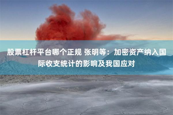 股票杠杆平台哪个正规 张明等:加密资产纳入国际收支统计的影响及我国应对
