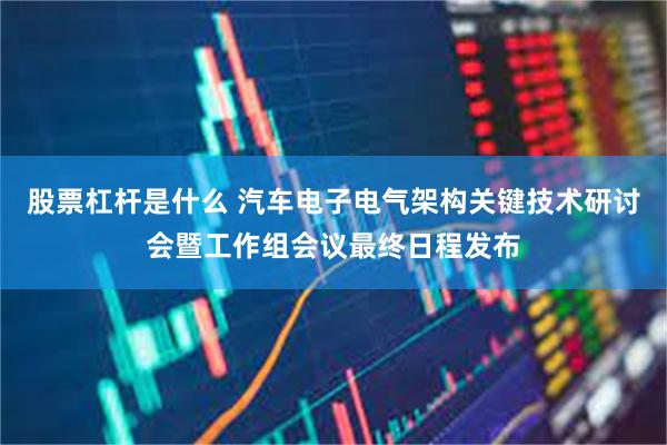 股票杠杆是什么 汽车电子电气架构关键技术研讨会暨工作组会议最终日程发布