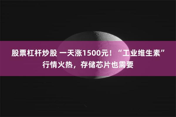 股票杠杆炒股 一天涨1500元！“工业维生素”行情火热，存储芯片也需要