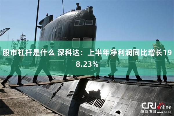 股市杠杆是什么 深科达：上半年净利润同比增长198.23%