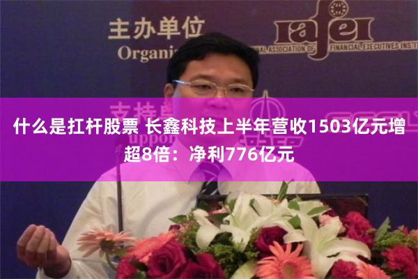 什么是扛杆股票 长鑫科技上半年营收1503亿元增超8倍：净利776亿元